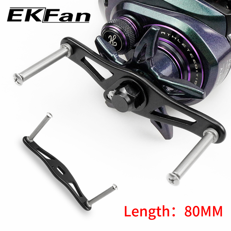Spincast Reel - EKFan 80MM Aluminiumlegering Baitcasting Vismolenhendel Geschikt