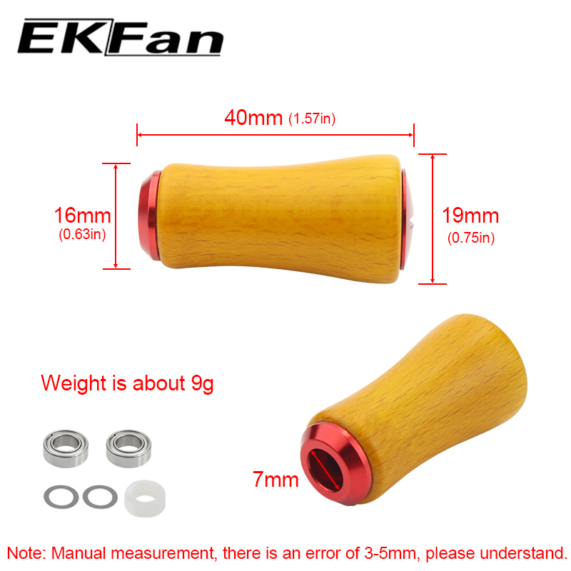 EKFan berkenhouten draaiknop v - Spinning Reel recensie en prijs
